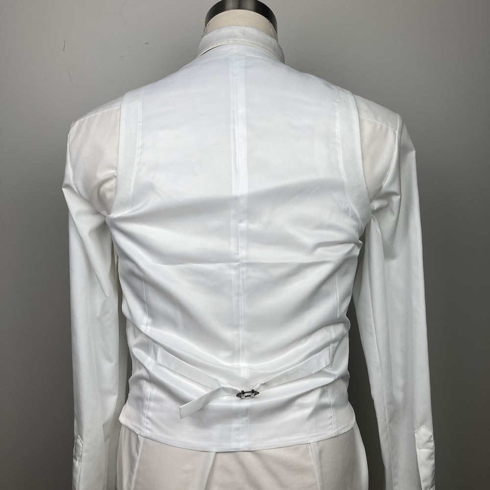 Bar III Mens Slim fit Suit Vest‎ Size Small White 100%Linen E091426 - Picture 9 of 16